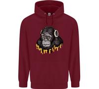 Felpa Uomo Monkey DJ Headphones Music