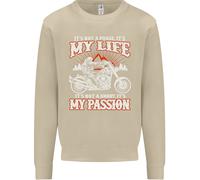 Felpa Uomo Motociclista È La Mia Passione