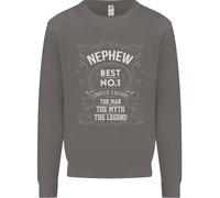 Felpa Uomo Myth Legend No 1 Nepote Per La Festa Del Papà