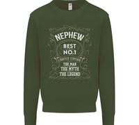 Felpa Uomo Myth Legend No 1 Nepote Per La Festa Del Papà