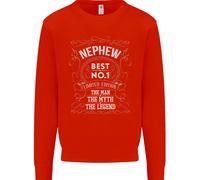 Felpa Uomo Myth Legend No 1 Nepote Per La Festa Del Papà