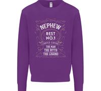 Felpa Uomo Myth Legend No 1 Nepote Per La Festa Del Papà