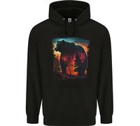 Felpa Uomo Mythical Grizzly Bear Nel Bosco