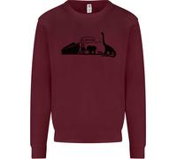 Felpa Uomo Noahs Ark Dinosaurs T-Rex Atheist Atheism