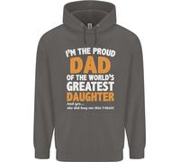 Felpa Uomo Orgogliosa La Migliore Figlia Del Mondo Festa Del Papà