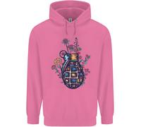 Felpa Uomo Peace Grenade Anti-War Pacifist World Hippy