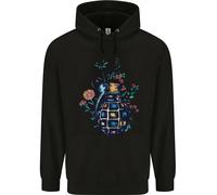 Felpa Uomo Peace Grenade Anti-War Pacifist World Hippy