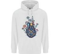 Felpa Uomo Peace Grenade Anti-War Pacifist World Hippy