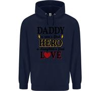 Felpa Uomo Per Il Giorno Del Padre Amore Della Figlia E Del Figlio Eroe Papà