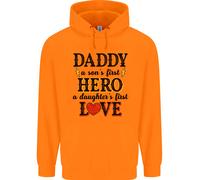 Felpa Uomo Per Il Giorno Del Padre Amore Della Figlia E Del Figlio Eroe Papà