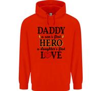 Felpa Uomo Per Il Giorno Del Padre Amore Della Figlia E Del Figlio Eroe Papà