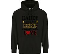 Felpa Uomo Per Il Giorno Del Padre Amore Della Figlia E Del Figlio Eroe Papà