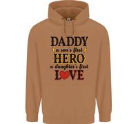 Felpa Uomo Per Il Giorno Del Padre Amore Della Figlia E Del Figlio Eroe Papà