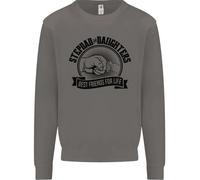 Felpa Uomo Per Il Giorno Del Padre Degli Amici Di Mio Patrigno E Figlie