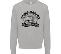 Felpa Uomo Per Il Giorno Del Padre Degli Amici Di Mio Patrigno E Figlie