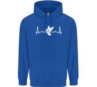 Felpa Uomo Pigeon Hunting Heart Beat Hunter ECG