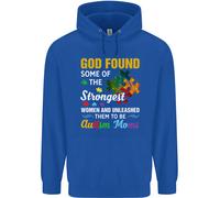 Felpa Uomo Religiosa Autismo Mamma Autistica Dio ASD