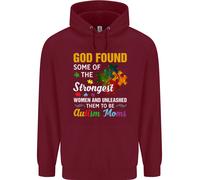 Felpa Uomo Religiosa Autismo Mamma Autistica Dio ASD