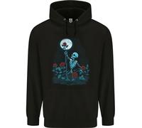 Felpa Uomo Rose From The Dead Skeleton Skull Graveyard