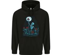 Felpa Uomo Rose From The Dead Skeleton Skull Graveyard