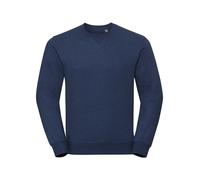 FELPA UOMO SCOLLO A V MAGLIA RUSSELL JE260M FELPATA INTERNAMENTE