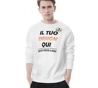 Felpa Uomo Senza Cappuccio Personalizzato Felpa Personalizzata Felpe Donna Il Tuo Quadro con Foto e/o Testo Hoodie Leggera Oggetti Personalizzabili Idea Regalo