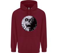 Felpa Uomo Skull Moon Gothic Halloween Zombie Biker
