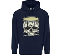 Felpa Uomo Skull Snare Drum Drummer Drumming