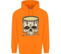 Felpa Uomo Skull Snare Drum Drummer Drumming