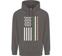 Felpa Uomo St Patricks Day USA Flag America Beer Alcohol