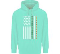 Felpa Uomo St Patricks Day USA Flag America Beer Alcohol