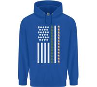 Felpa Uomo St Patricks Day USA Flag America Beer Alcohol