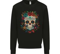 Felpa Uomo Sugar Skull DOTD Giorno Dei Morti