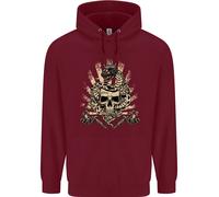 Felpa Uomo Tattoo Skull Snake Tattooist Biker Gothic