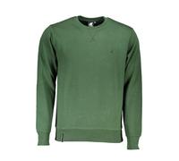 Felpa Uomo U.S. Grand Polo Maglia Felpata, con Girocollo e Logo Ricamato a Contrasto, con Polsini (54 XXL IT Uomo, Verde)