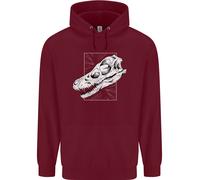 Felpa Uomo Velociraptor Skull Palaeontology