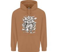 Felpa Uomo Viking Warrior Valhalla Odin Axe Gym God