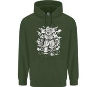 Felpa Uomo Viking Warrior Valhalla Odin Axe Gym God