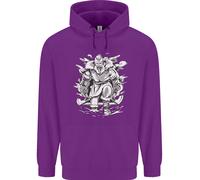 Felpa Uomo Viking Warrior Valhalla Odin Axe Gym God