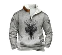 Felpa Versatile con Cerniera a Un Quarto per Abbigliamento Casual e all'aperto. Pile Comodo ed Elegante, Progettato per offrire Calore per Tutto Il Giorno. Maglione dalla vestibilità Atletica, Ideale