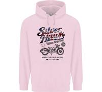 Felpa Vintage Da Moto Silver Hawk Con Bandiera Union Jack Uomo