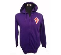 FELPA VIOLA CAPPUCCIO CERNIERA FIORENTINA GIGLIO