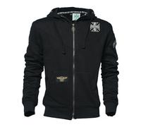 Felpa West Coast Chopper OG Classic Panel Zip-Up Black