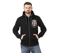 Felpa West Coast Choppers Mechanic Zip Nero Uomo 2XL