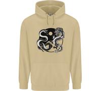 Felpa Yin Yang Dragons Giappone Giapponese Uomo