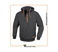 Felpa Zip Lunga, Con Cappuccio - BetaWORK 7665G
