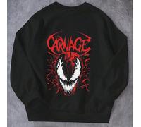 Felpe autunnali/invernali per bambini, calde e foderate in pile, con disegni di cartoni animati e anime, tra cui una stampa di Venom della Marvel. Felpe oversize in cotone adatte a stili casalingo/da 