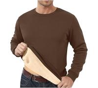 Felpe calde da uomo in pile con zip a un quarto maglione lavorato a maglia a maniche lunghe in tinta unita felpe da uomo in tinta unita maglioni leggeri con scollo rotondo vestibilità classica gotico