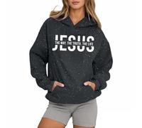 Felpe con cappuccio con grafica Gesù The Way The Truth and The Life da donna carine con cappuccio Università Pullover felpe con cappuccio Trendy Christian Casual Letter Outfits Comfort Essential