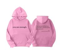 Felpe con cappuccio con grafica per bambini, divertente, novità natalizia, per ragazzi e adolescenti, con cappuccio, colore bianco e nero, a Lonely Place (rosa, 11-12 anni)